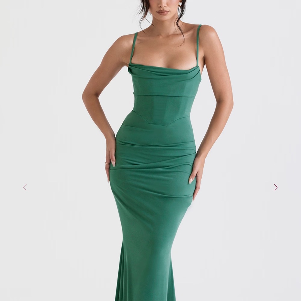 House of CB Milena Forest Corset Dress